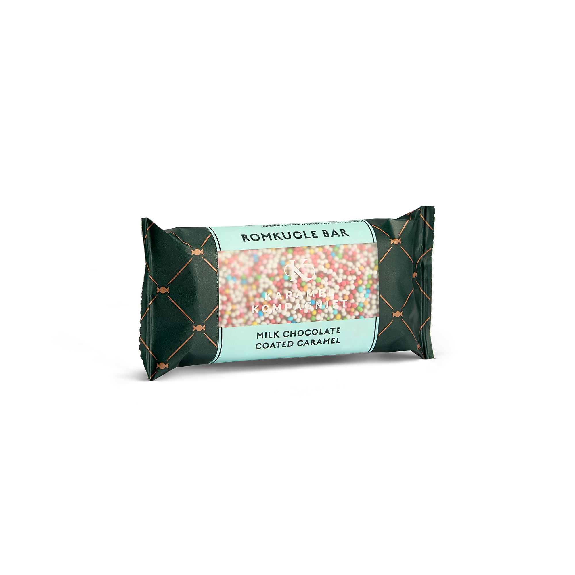 Chokoladeovertrukken Romkuglekaramel Bar indpakket